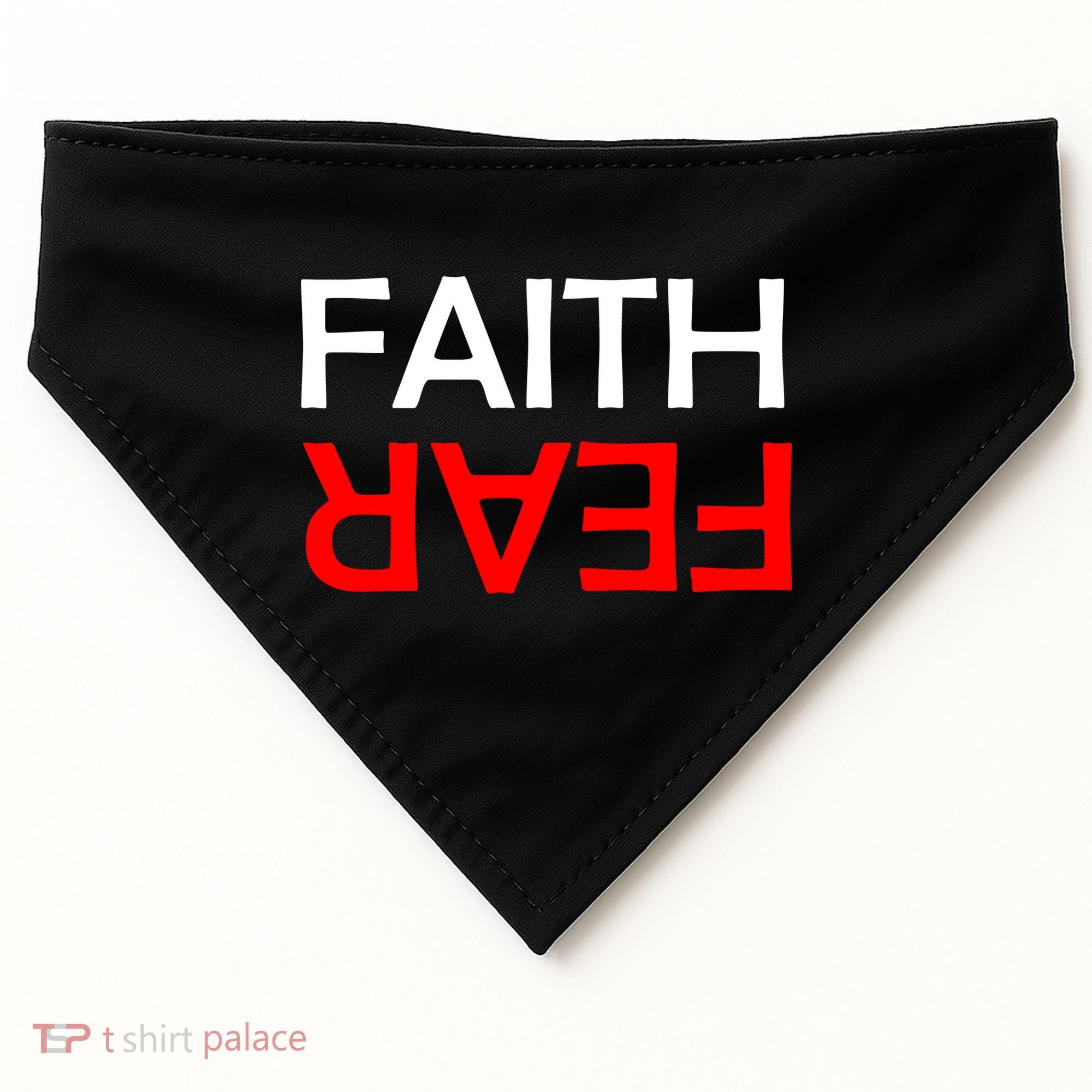 Faith Over Fear USA-Made Doggie Bandana