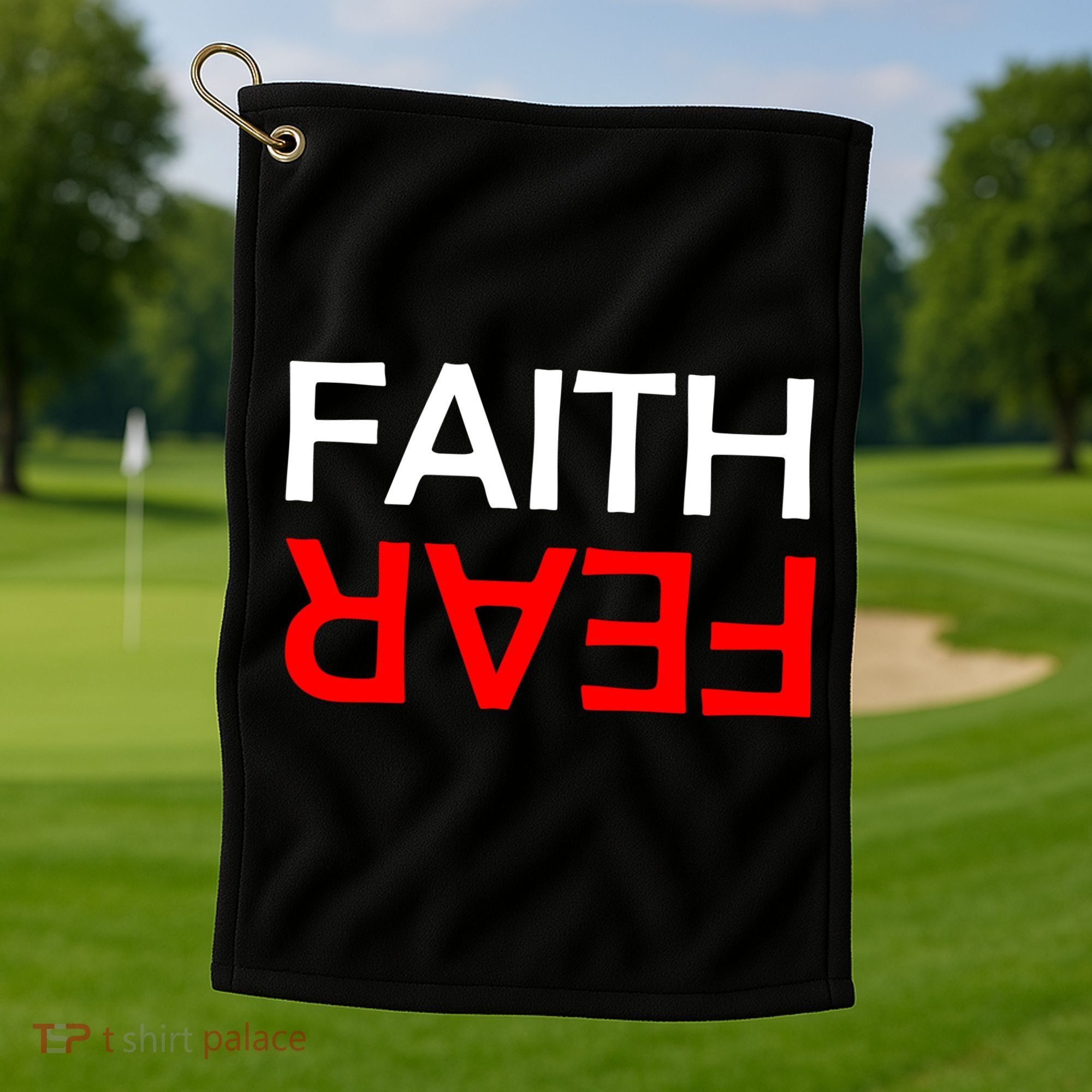 Faith Over Fear Golf Towel
