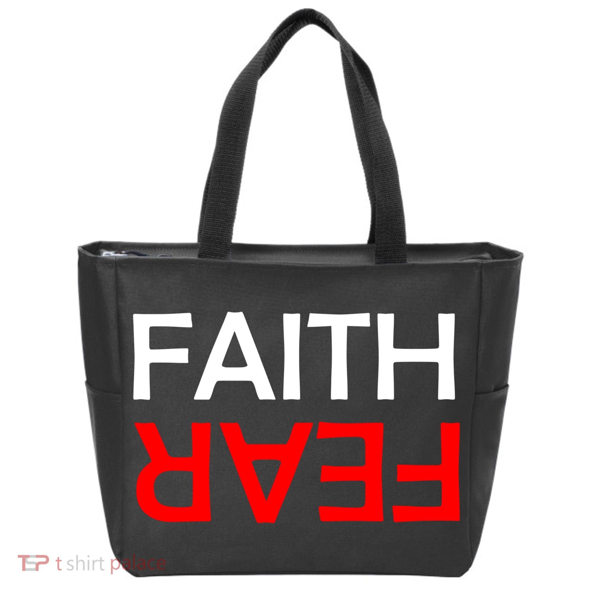 Faith Over Fear Tote Bag