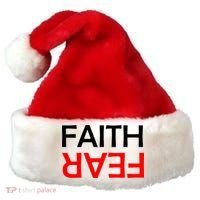 Faith Over Fear Santa Hat thumb 0