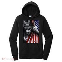 Faith Over Fear God Jesus Christian Flag Funny 4th Of July Women's Hoodie thumb 0