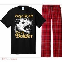 Funny Opossum First Of All Im A Delight Pajama Set thumb 0