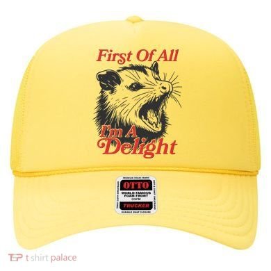 Funny Opossum First Of All Im A Delight Hat