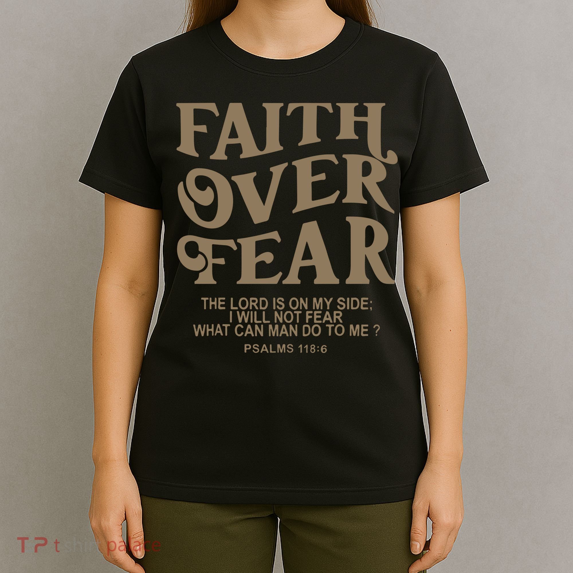 Faith Over Fear Christian Jesus T-Shirt