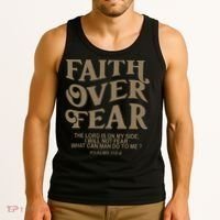 Faith Over Fear Christian Jesus Tank Top thumb 3