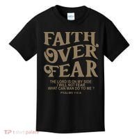Faith Over Fear Christian Jesus Kids T-Shirt thumb 0