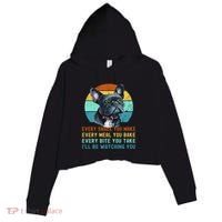 Frenchie or French Bulldog Dog Every Snack you Make Crop Fleece Hoodie thumb 0