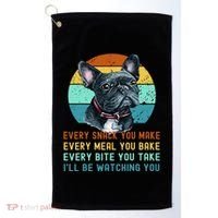 Frenchie or French Bulldog Dog Every Snack you Make Golf Towel thumb 0