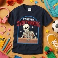 Forever Overthinking Kids T-Shirt thumb 3
