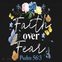 Faith Over Fear Flower Butterfly Christian Bible Verse Long Sleeve Shirt thumb 2