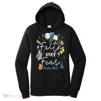 Faith Over Fear Flower Butterfly Christian Bible Verse Women's Hoodie thumb 0