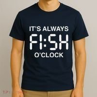 Fish OClock Funny Fishing Fisherman FatherS Day Gift T-Shirt thumb 3