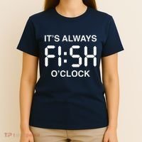 Fish OClock Funny Fishing Fisherman FatherS Day Gift T-Shirt thumb 4