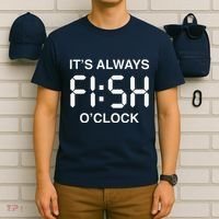 Fish OClock Funny Fishing Fisherman FatherS Day Gift T-Shirt thumb 6