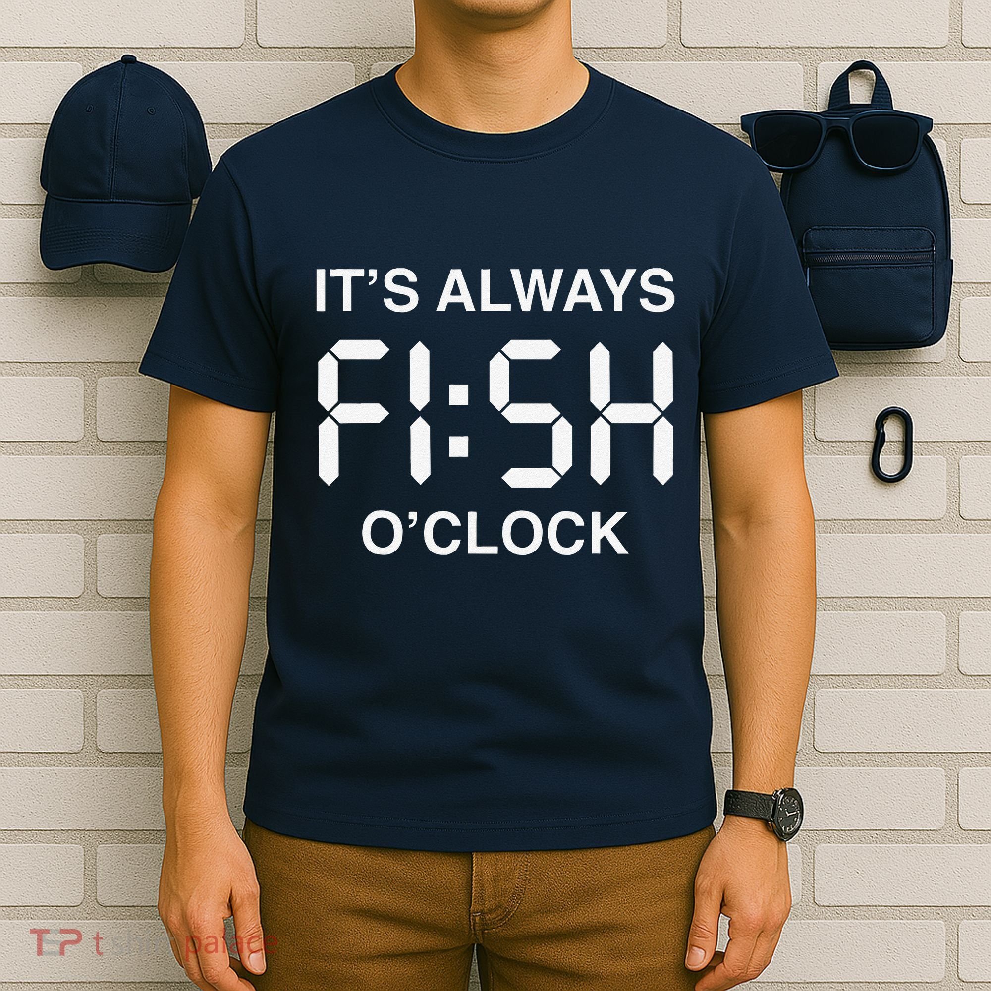 Fish OClock Funny Fishing Fisherman FatherS Day Gift T-Shirt