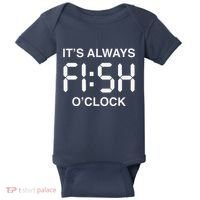 Fish OClock Funny Fishing Fisherman FatherS Day Gift Baby Bodysuit thumb 0