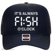 Fish OClock Funny Fishing Fisherman FatherS Day Gift Hat thumb 0