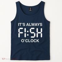 Fish OClock Funny Fishing Fisherman FatherS Day Gift Tank Top thumb 2