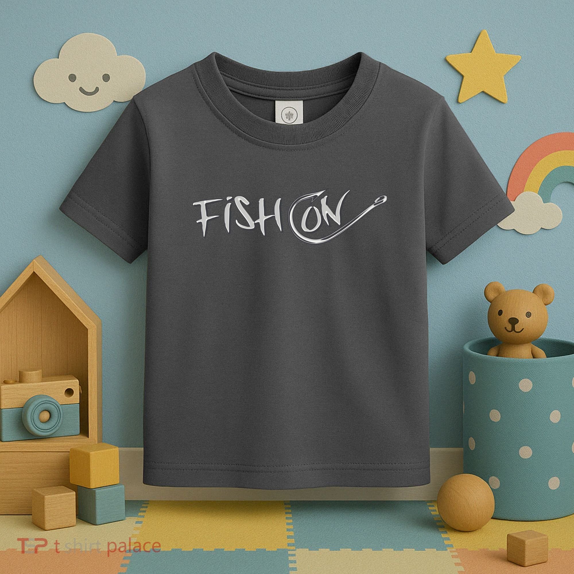 Fish On Fish Hook Toddler T-Shirt