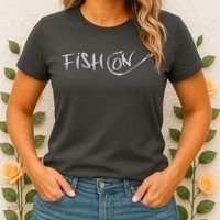 Fish On Fish Hook Women's T-Shirt thumb 2