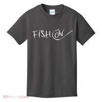 Fish On Fish Hook Kids T-Shirt thumb 0