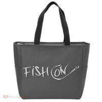 Fish On Fish Hook Tote Bag thumb 0