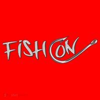 Fish On Fish Hook Santa Hat thumb 1