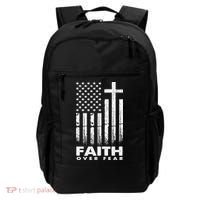 Faith Over Fear American Flag Backpack thumb 0