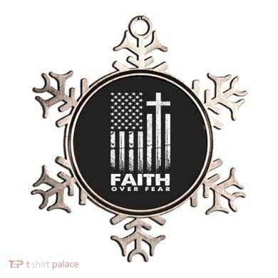 Faith Over Fear American Flag Ornament