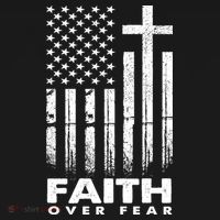 Faith Over Fear American Flag Women's Tank Top thumb 5
