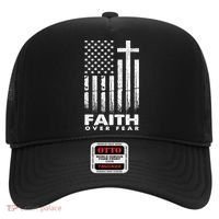 Faith Over Fear American Flag Hat thumb 0