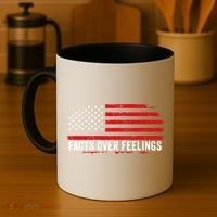 Facts Over Feelings Right Conservative Republican Political Coffee Mug thumb 4