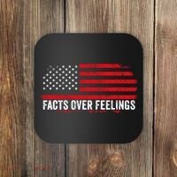Facts Over Feelings Right Conservative Republican Political Coaster thumb 0