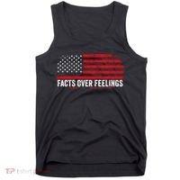 Facts Over Feelings Right Conservative Republican Political Tank Top thumb 0