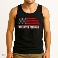 Facts Over Feelings Right Conservative Republican Political Tank Top thumb 3