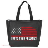 Facts Over Feelings Right Conservative Republican Political Tote Bag thumb 0