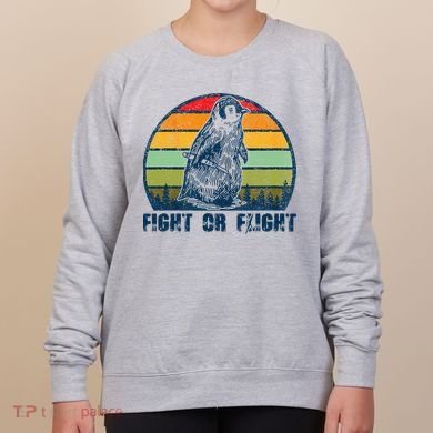 Fight Or Flight Funny Penguin Pun Fight Or Flight Women's Sweatshirt