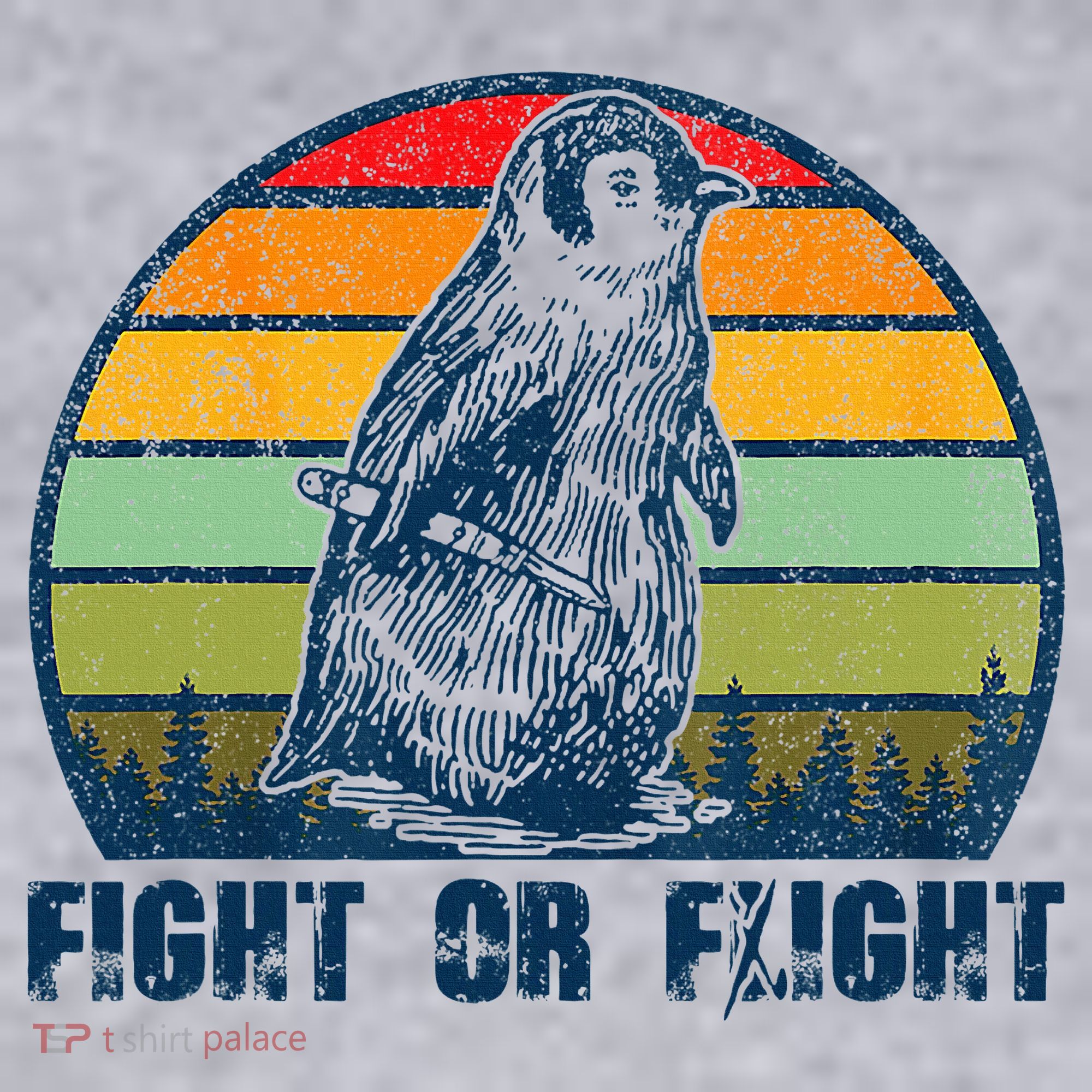 Fight Or Flight Funny Penguin Pun Fight Or Flight Women's Sweatshirt