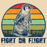 Fight Or Flight Funny Penguin Pun Fight Or Flight Tote Bag thumb 4