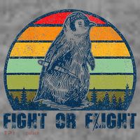 Fight Or Flight Funny Penguin Pun Fight Or Flight Toddler Hoodie thumb 2