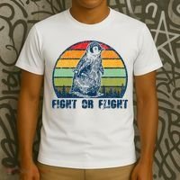 Fight Or Flight Funny Penguin Pun Fight Or Flight T-Shirt thumb 3