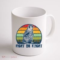 Fight Or Flight Funny Penguin Pun Fight Or Flight Coffee Mug thumb 1