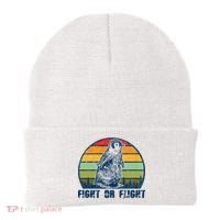 Fight Or Flight Funny Penguin Pun Fight Or Flight Beanie thumb 0