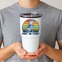 Fight Or Flight Funny Penguin Pun Fight Or Flight Tumbler thumb 2