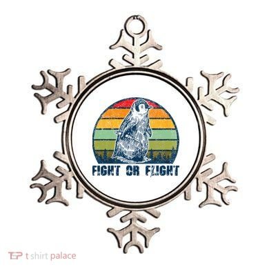 Fight Or Flight Funny Penguin Pun Fight Or Flight Ornament