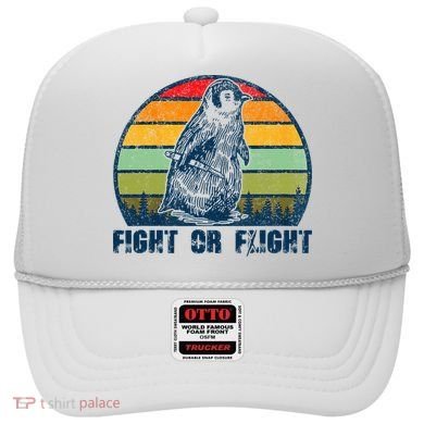 Fight Or Flight Funny Penguin Pun Fight Or Flight Hat