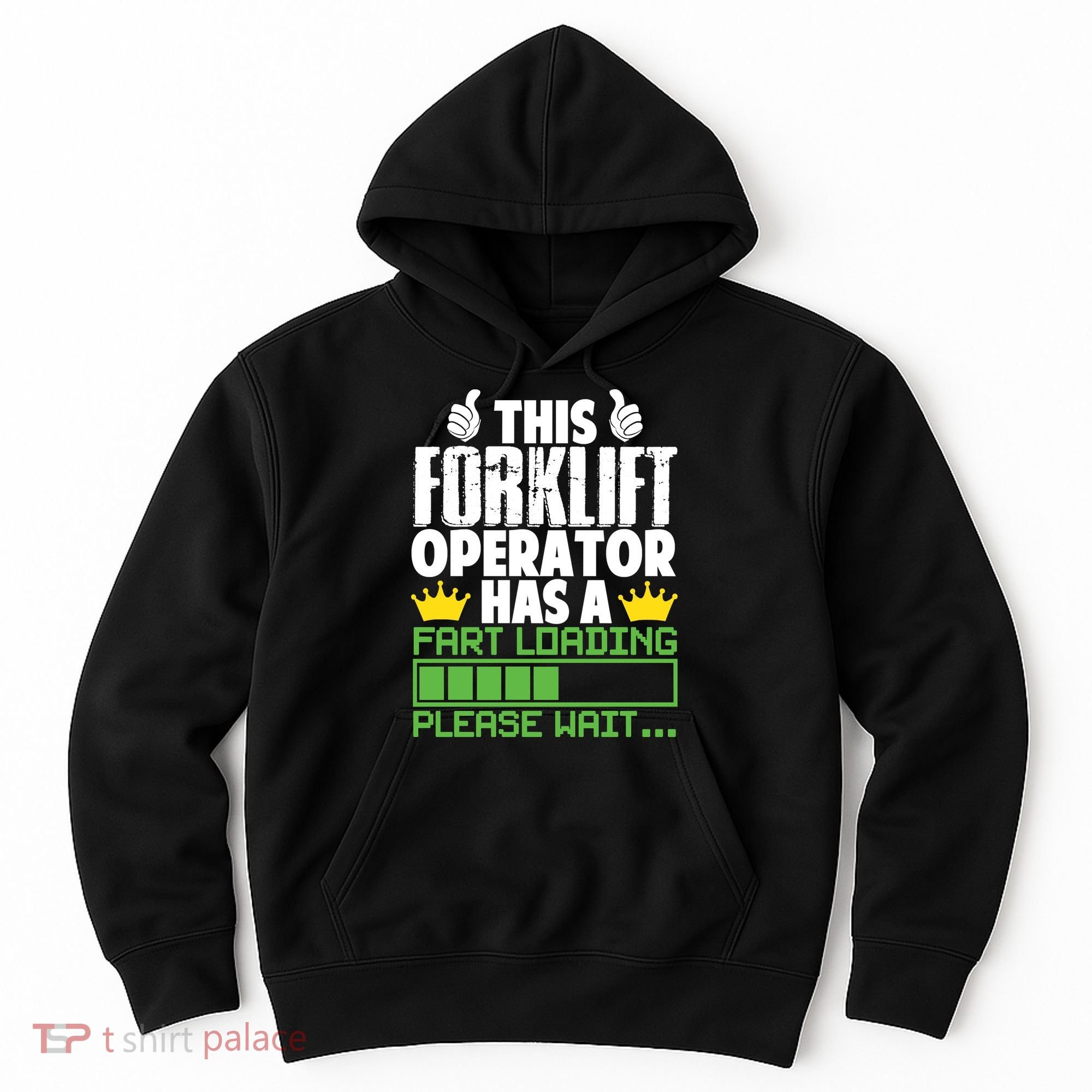 Forklift Operator Fart Loading Oddly Specific Funny Ironic Hoodie