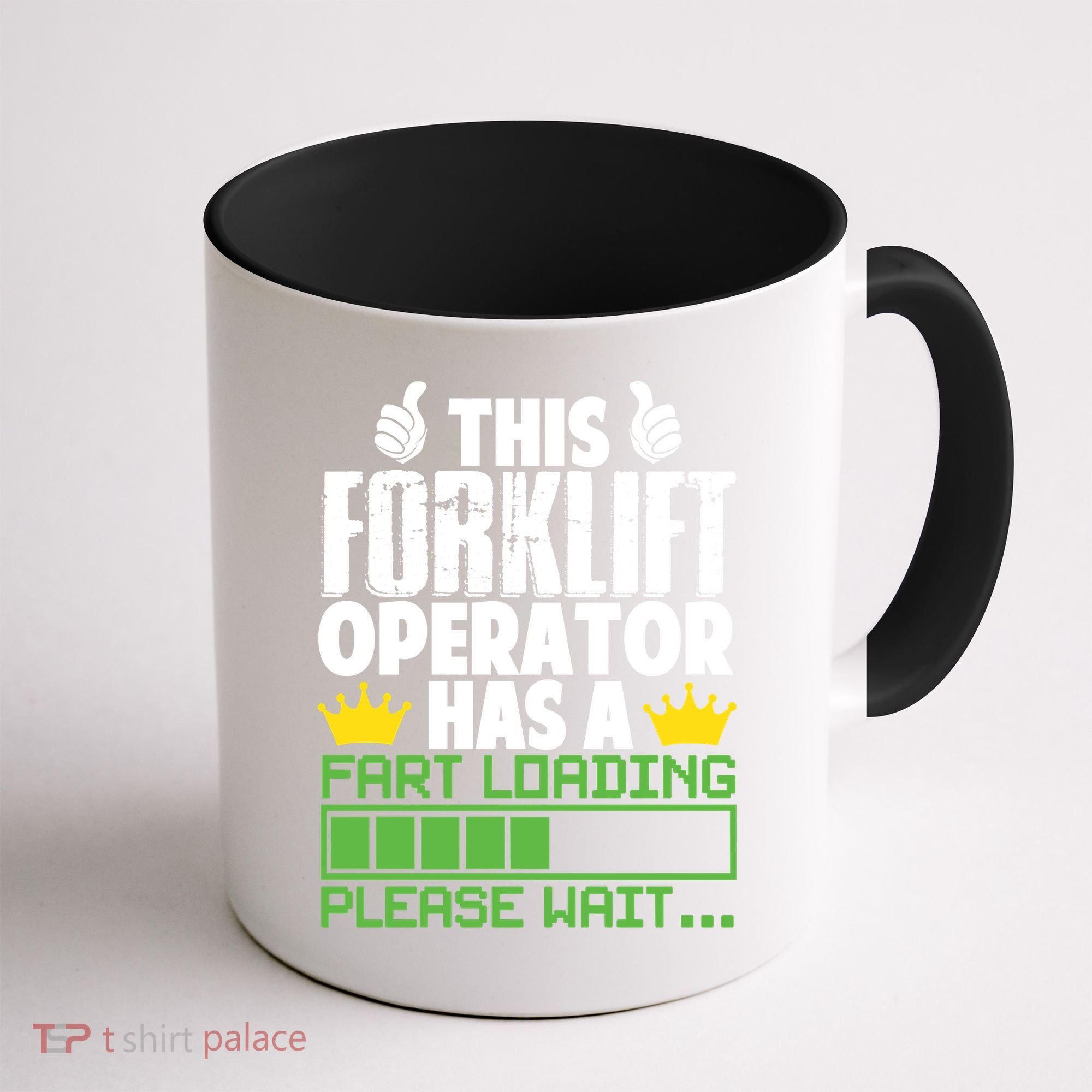 Forklift Operator Fart Loading Oddly Specific Funny Ironic Coffee Mug
