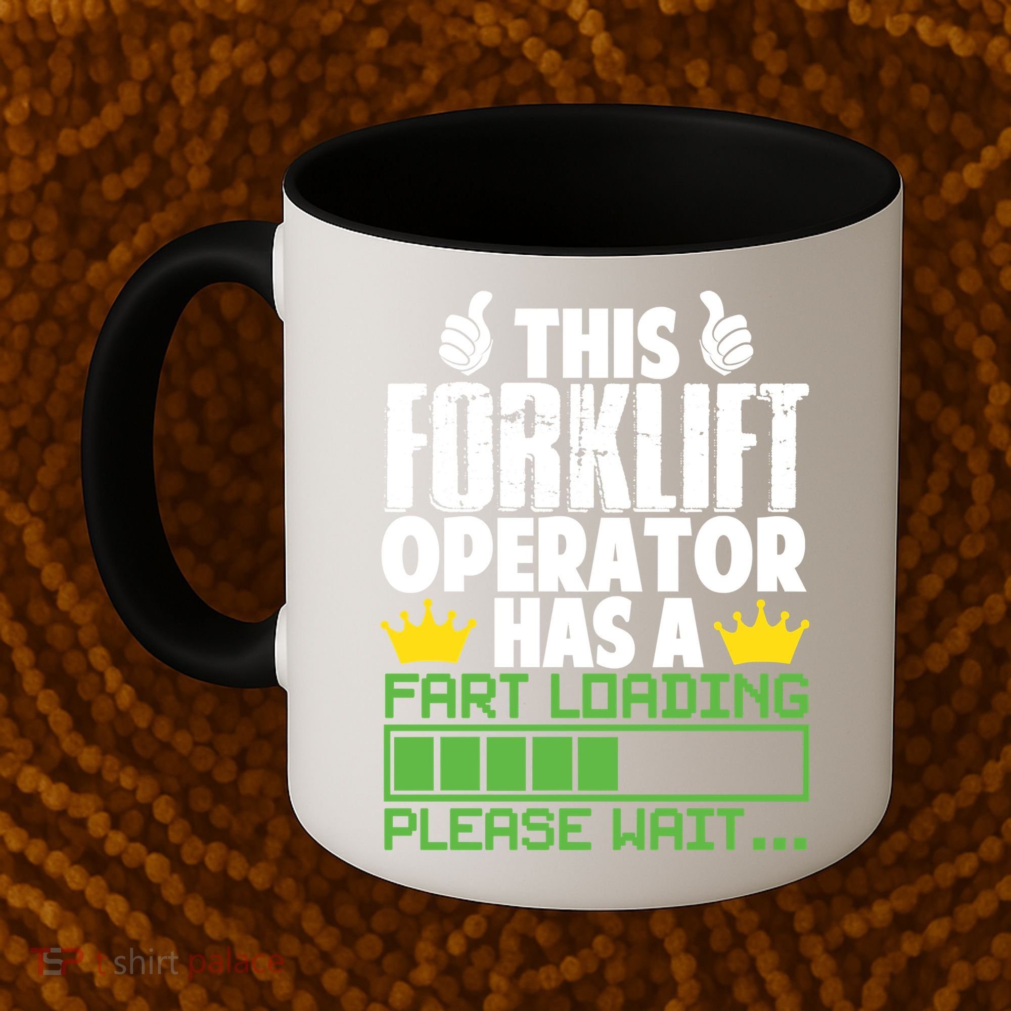 Forklift Operator Fart Loading Oddly Specific Funny Ironic Coffee Mug