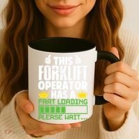 Forklift Operator Fart Loading Oddly Specific Funny Ironic Coffee Mug thumb 3